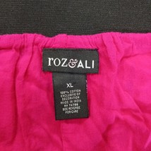 Roz & Ali Skirt Women's XL Multicolor A-Line Midi Elastic Waist Pull-On Skirt image 3