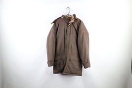 Vtg 90s Streetwear Mens Large Tall Distressed Hooded Winter Puffer Parka Jacket - £62.34 GBP