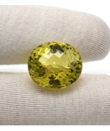 Natural Green Gold Lemon Quartz Oval Cut 23.60 Ct Gemstone Ring Pendant - €133,06 EUR
