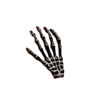 2 pc Halloween Skeleton Hand Hair Clips - New - Black - $12.99