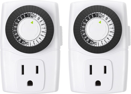 BN-LINK BND-60/U47 Indoor Mini 24-Hour Mechanical Outlet Timer, 3-Prong,... - $19.56