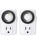 BN-LINK BND-60/U47 Indoor Mini 24-Hour Mechanical Outlet Timer, 3-Prong,... - £15.10 GBP