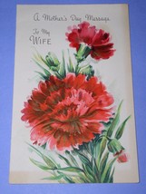 HALLMARK MOTHER&#39;S DAY GREETING CARD VINTAGE 1948 TO MY WIFE SCRAPBOOKING - $14.99