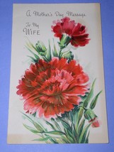 HALLMARK MOTHER&#39;S DAY GREETING CARD VINTAGE 1948 TO MY WIFE SCRAPBOOKING - £11.98 GBP