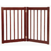 Large Two Panel Ez Pet Gate - Mahogany - £133.14 GBP