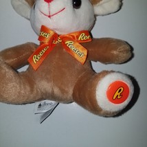 Reese&#39;s Brown Reindeer Plush Lovey 8&quot; Stuffed Toy Gift Christmas Galerie... - £7.87 GBP