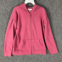 Children&#39;s Place Hoodie Girls 14 Yrs XL Cotton Blend Full Zip Pink - $9.19 CAD