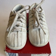 K-Swiss Classic Triple White Infant Baby Casual Sneakers Shoes 20100 Size 6 - $109.77 MXN