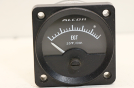 Vintage Alcor Aircraft EGT Indicator 25 Degree Divisions Parts / Repair Man Cave - $39.17