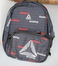 Reebok Scout Black Logo School Backpack w Detachable Lunch Box Bag Lapto... - $14.85