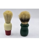Lot of 2 VTG-Barber Shop Shaving Brush-Green &amp; Red-Yellow - €17,39 EUR