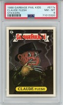 1988 Topps OS15 Garbage Pail Kids Series 15 CLAUDE FLESH 617a Freddy Card PSA 8 - £71.20 GBP