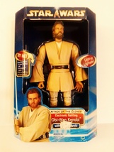 Star Wars AOTC Electronic Battling Obi-Wan Kenobi 12&quot; Action Figure MIB - £48.10 GBP