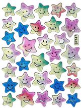 Star Stars Kindergarten Sticker Decal Size 13x10cm/5x4inch Glitter Metallic D501 - £2.76 GBP