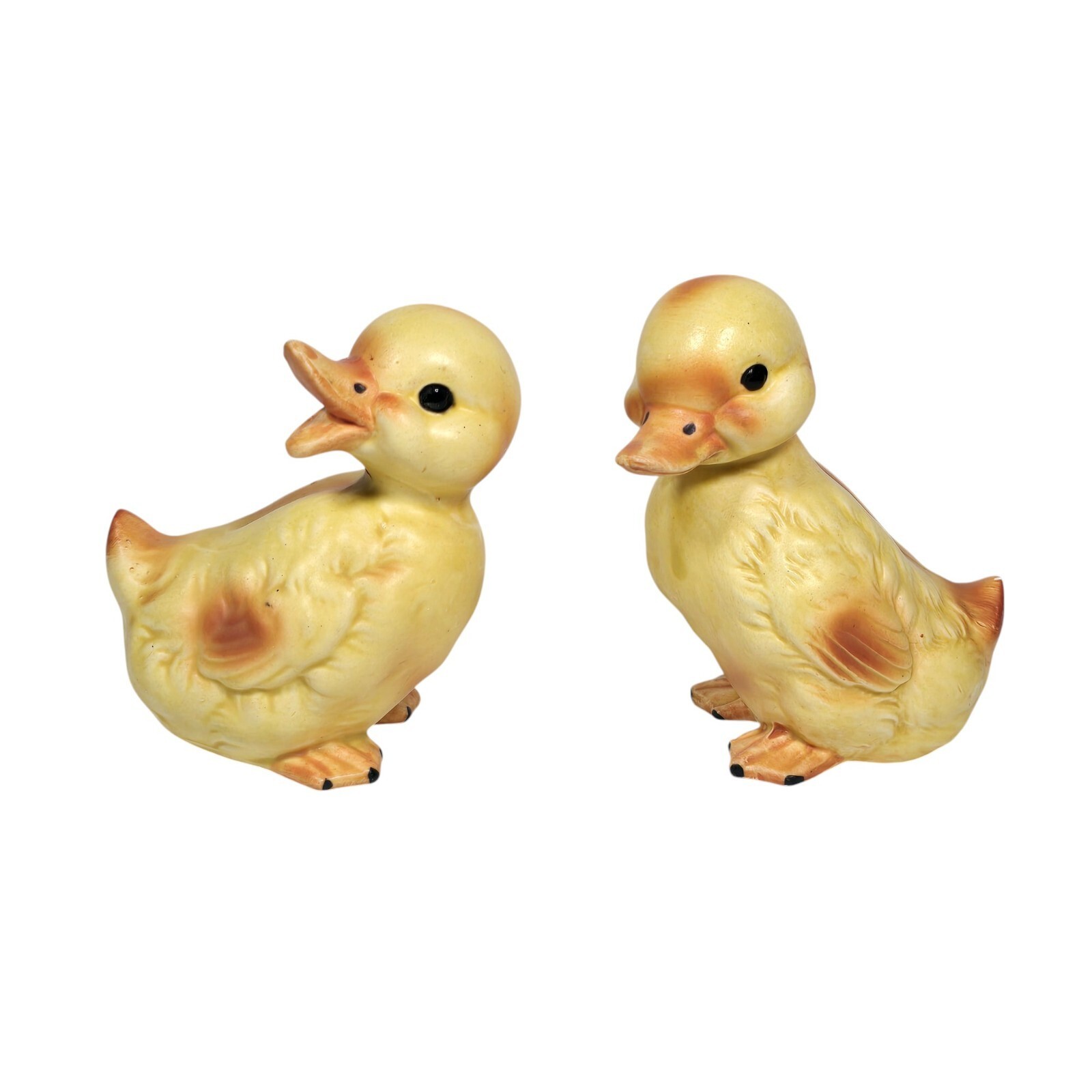 Vintage Lefton Yellow Duck Figurines Set Japan MCM Easter Duckling Nurse... - $39.94