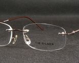 Tim Dilsen TD117 Marrón Raro Sin Montura Gafas 52-19-138mm - $63.86