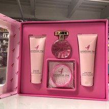 Promise Me 4-Pieces Women Set 1.0 + 3.4 Body Lotion + 3.4 Shower Gel + Bracelet - £22.89 GBP