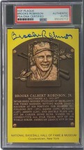 Brooks Robinson Firmado 4x6 Baltimore Orioles Hof Placa Card PSA/DNA 85025712 - £54.26 GBP