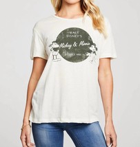 Chaser mickey mouse &amp; minnie mouse recycled vintage tee in OFF WHITE - $57.00