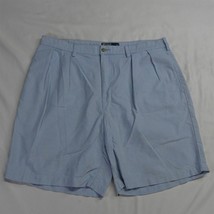Polo Ralph Lauren 38 x 9&quot; Blue Oxford Pleated Tyler Golf Chino Shorts - £17.57 GBP