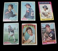 1970s Topps Indians baseball card lot listing D - £7.11 GBP