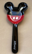 Disney Mickey Mouse Ears Red Black Ceramic Spoon Rest for Kitchen New 10.5” - $15.99