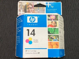 Genuine HP 14 Tri-Color Ink Cartridge C5010DN Factory Sealed Exp 02/2007 - $7.61