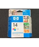 Genuine HP 14 Tri-Color Ink Cartridge C5010DN Factory Sealed Exp 02/2007 - £5.94 GBP
