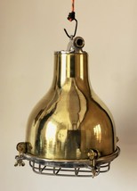 Solid Industrial New Made Of Brass Pendant/Ceiling/Hanging Marine Cargo Light - £249.61 GBP