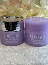 2 X Clinique Take The Day Off Cleansing Balm .5 = 1oz 30ml New No Box Free Ship - £6.92 GBP