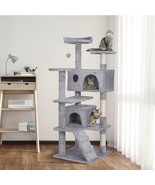 Light Grey Cat Tree Tower Activity Center Playing House Condo For Cat Re... - £68.06 GBP