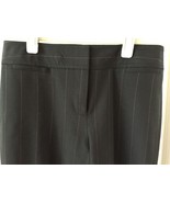 Ann Taylor Margo Fit Black Stripe Wool Dress Pants Size 2P lined - £10.83 GBP