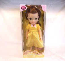 Disney Store Exclusive 16&quot; Beauty &amp; the Beast Princess Belle Toddler Doll  new - £22.18 GBP