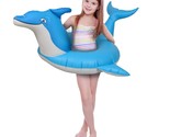 GoFloats Dolphin Pool Float Party Tube - Inflatable Rafts for Adults &amp; Kids - £18.18 GBP