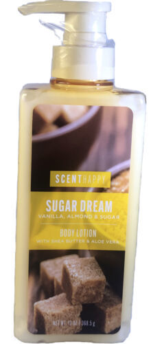 Scent Happy Sugar Dream Vanilla,Almond & Sugar Body Lotion 13oz Shea Butter Aloe