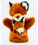 Pedigree Pocket Puppets Fox Baby Hand Finger Lot of 2 Plush Stuffed Anim... - $23.36