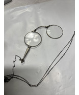 Victorian Folding Opera Glasses with Sterling Silver Chain Stamped - $288.48 CAD