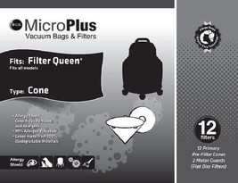 Filter Queen Vacuum MicroPlus Cones 12 Pack by Green Klean - $7.47
