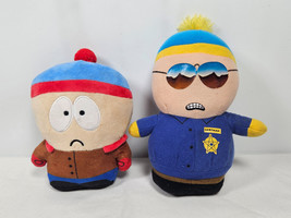 South Park Cartman Soft Plush &amp; Police Officer Cop Cartman 2009 Stuffed Lot - £19.99 GBP