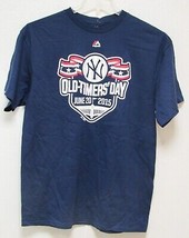 MLB New York Yankees Old-Timers&#39; Day Yankee Stadium 2015 T-Shirt Blue Si... - $34.99