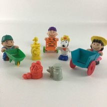 Peanuts Gang McDonald&#39;s Lucy Snoopy Charlie Brown Garden Figures Vintage 1989 - £15.46 GBP
