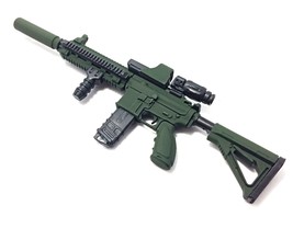 1/6 Scale Custom Green Camouflage HK416 Assault Rifle US Army Gun Action Figure - £15.71 GBP