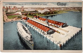 New Terminals of C &amp; B Line and D &amp; C Line Cleveland Sixth City vintage postcard - £9.58 GBP