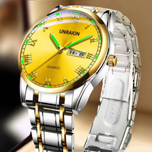 Luminous Fully Automatic Mechanical Watch  Watch Dual Calendar Business ... - $25.99