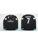 real madrid jersey 2017 2018 shirt cristiano ronaldo black world cup model  - £67.27 GBP