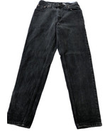 Womens Sz 11 Med Levis 550 Black Wash Jeans Mom Relaxed Fit Tapered Leg ... - $28.30