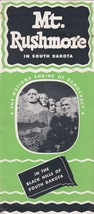 1950s South Dakota State Highway Commission Mt Rushmore Advertising Broc... - £14.45 GBP