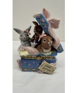 Porcelain Decorative Hinged Keepsake Box Easter Bunnies Hand Painted - £23.44 GBP