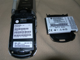Motorola V265 Verizon Flip Cell Phone Black/Silver CDMA Compact Simple 2G GradeC - £8.66 GBP