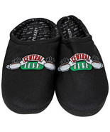 Friends Central Perk Logo Men&#39;s Scuff House Slippers Black - £29.07 GBP